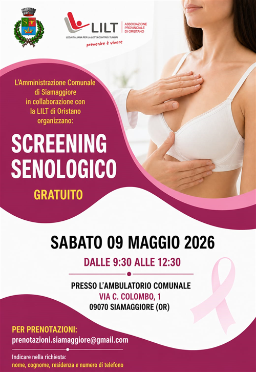 Screening senologico gratuito