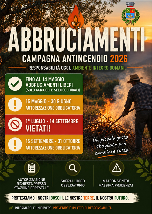 Campagna antincendio 2026 â€“ Abbruciamenti